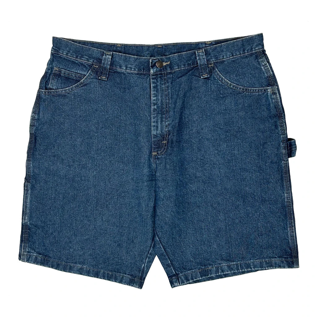 Wrangler Carpenter Shorts - 38W 10L Blue Cotton - Image 2