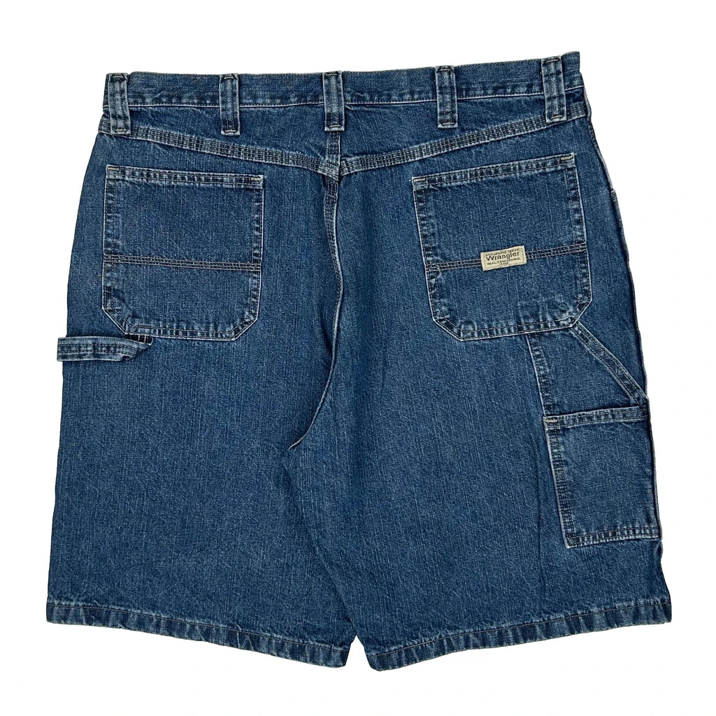 Wrangler Carpenter Shorts - 38W 10L Blue Cotton