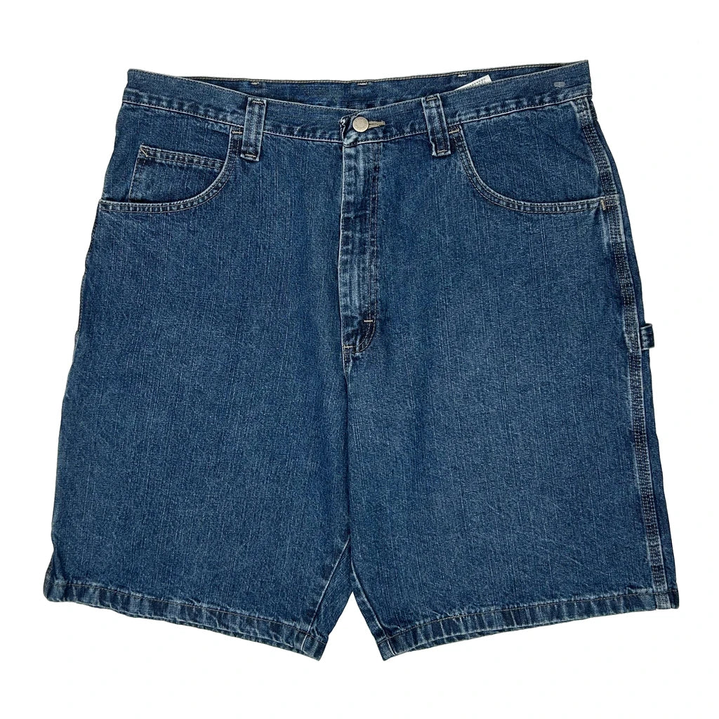 Wrangler Carpenter Shorts - 38W 10L Blue Cotton - Image 2
