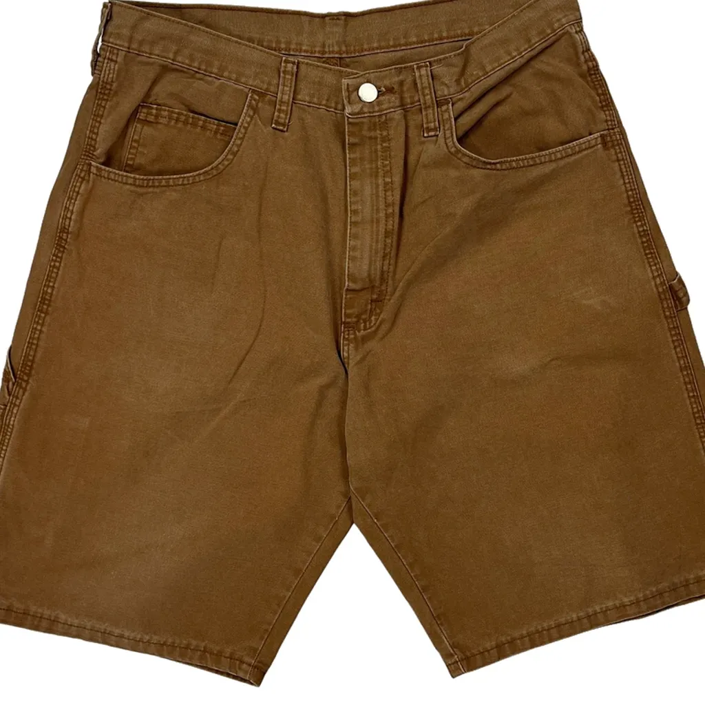 Wrangler Carpenter Shorts - 31W 10L Brown Cotton - Image 10