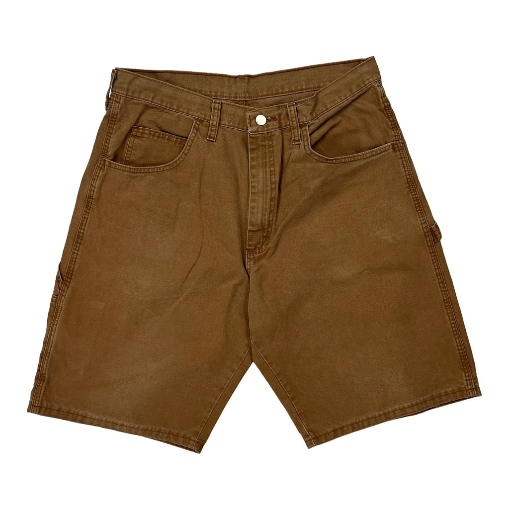 Wrangler Carpenter Shorts - 31W 10L Brown Cotton - Image 2