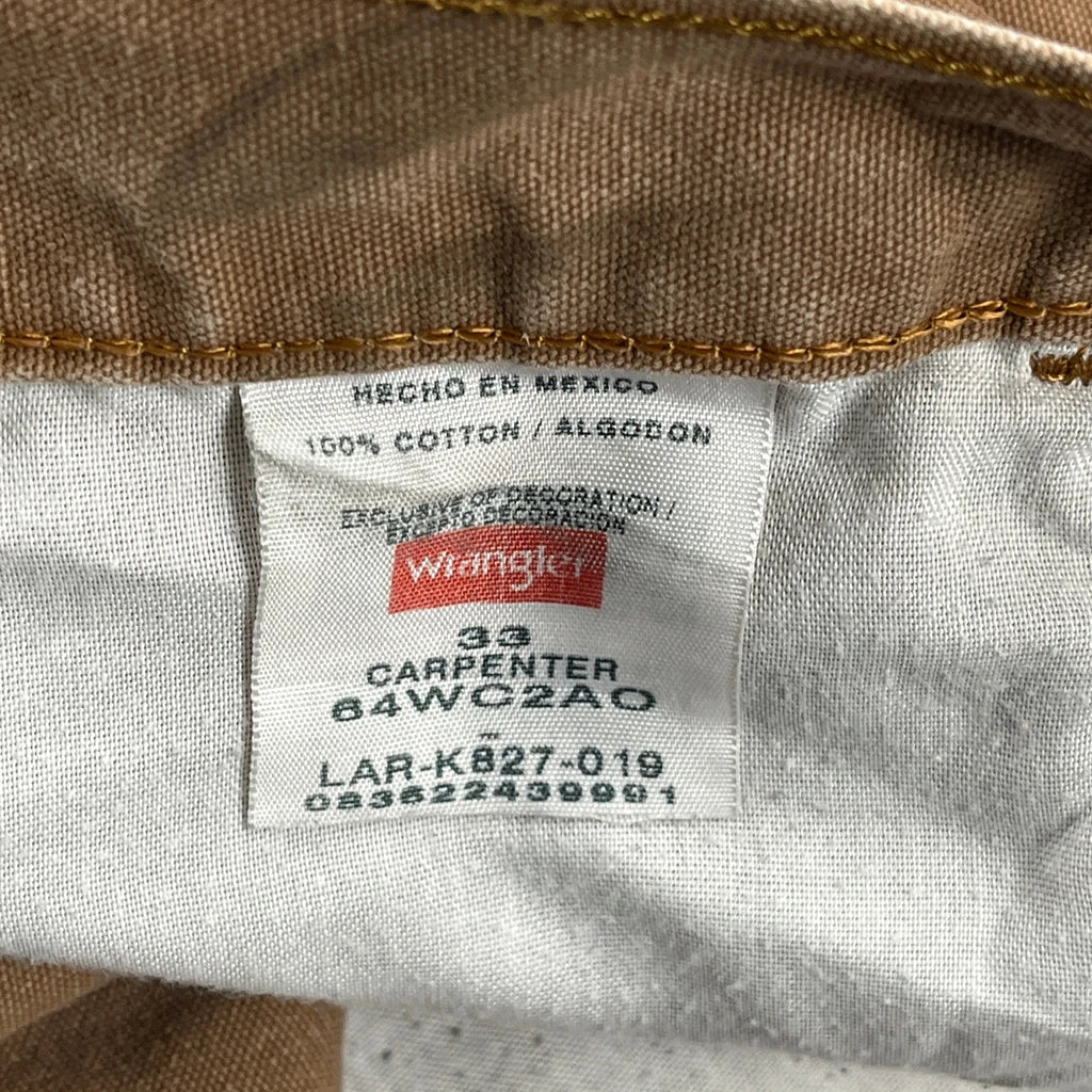 Wrangler Carpenter Shorts - 31W 10L Brown Cotton - Image 6