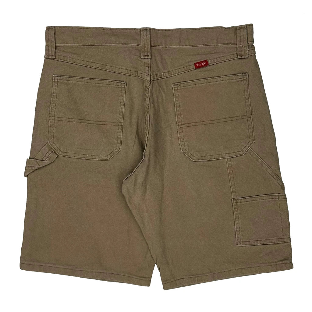 Wrangler Carpenter Shorts - 32W 9L Brown Cotton