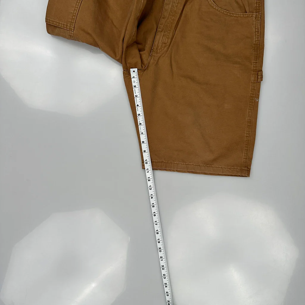 Wrangler Carpenter Shorts - 34W 10L Brown Cotton - Image 5