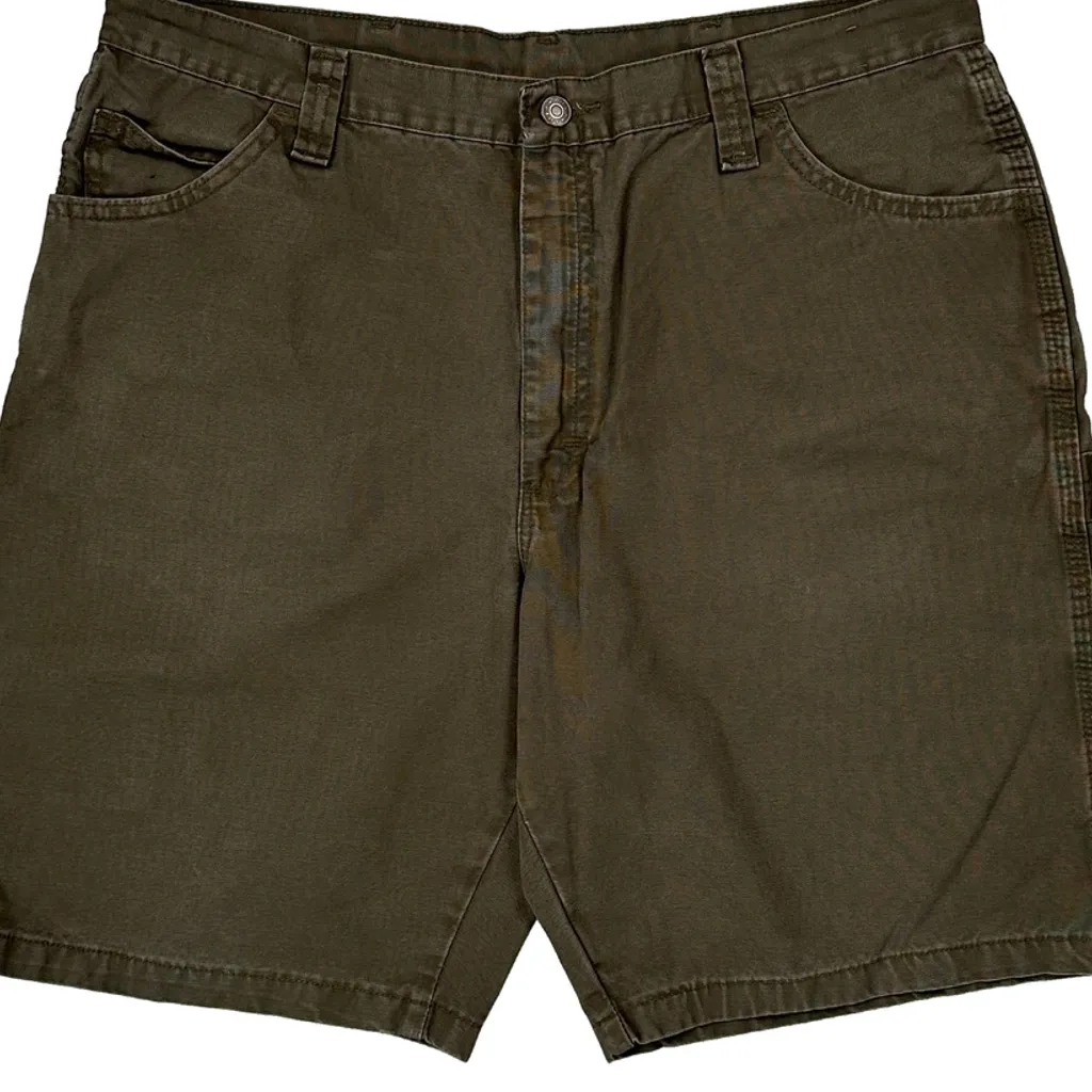 Wrangler Carpenter Shorts - 36W 9L Brown Cotton - Image 10