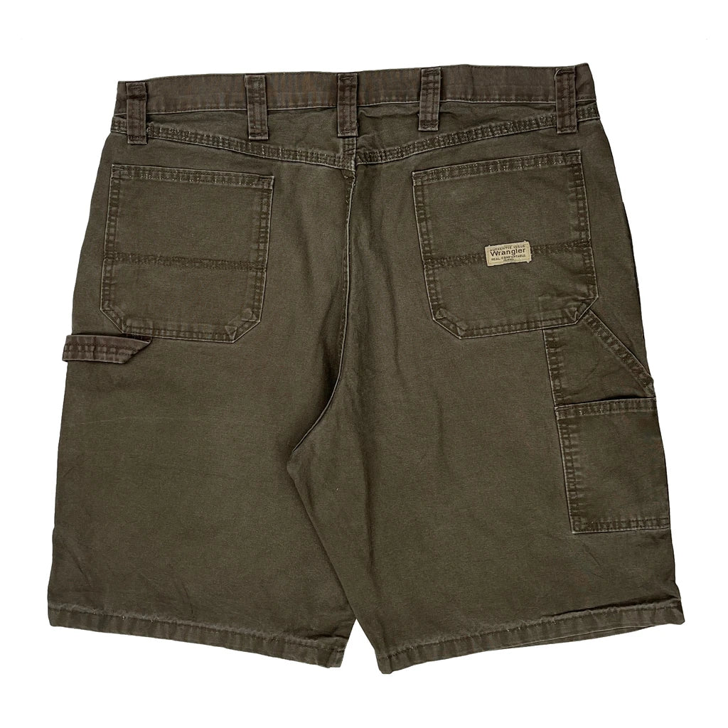 Wrangler Carpenter Shorts - 38W 10L Brown Cotton