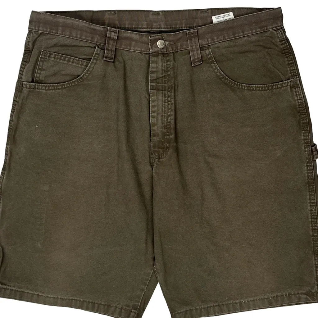 Wrangler Carpenter Shorts - 38W 10L Brown Cotton - Image 10