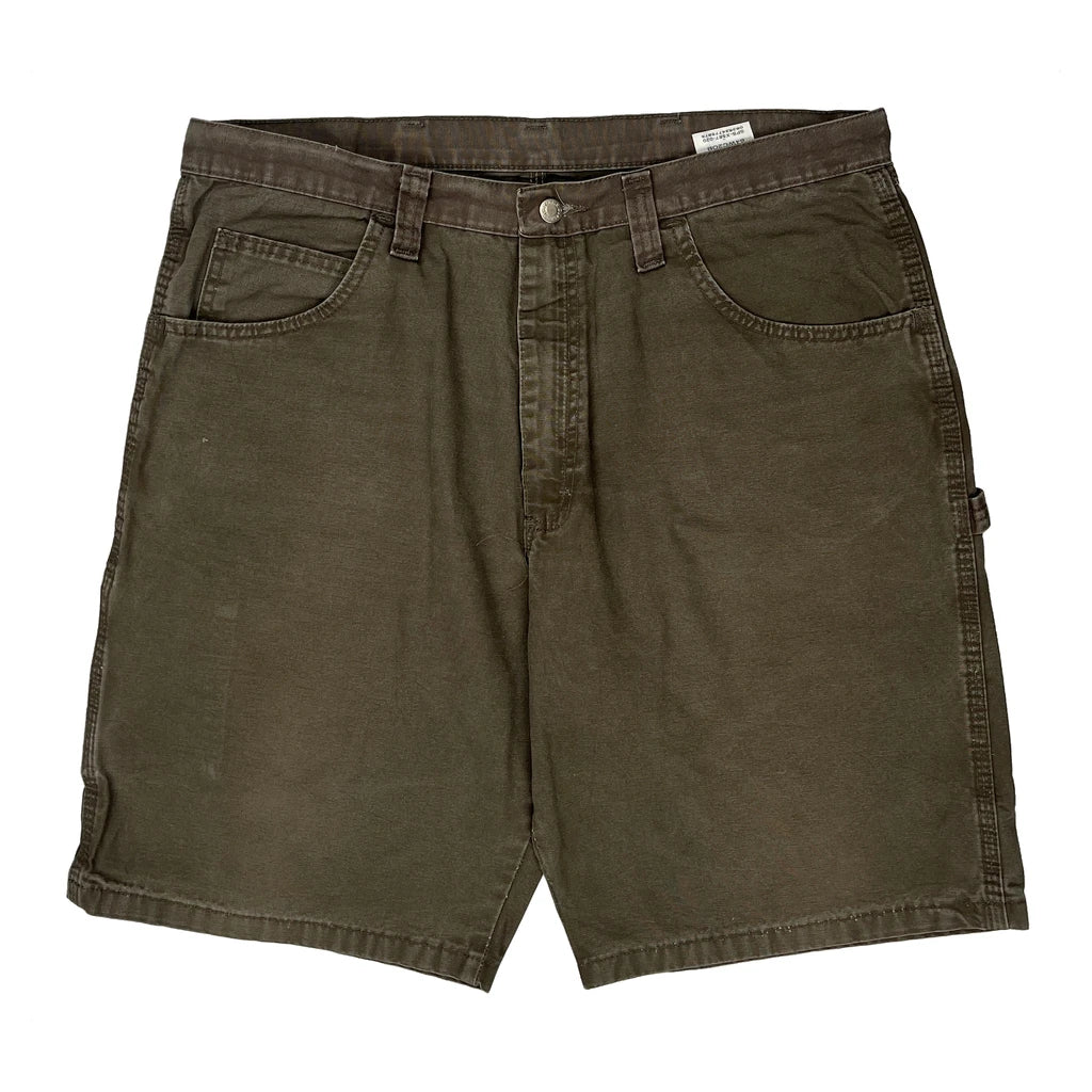 Wrangler Carpenter Shorts - 38W 10L Brown Cotton - Image 2