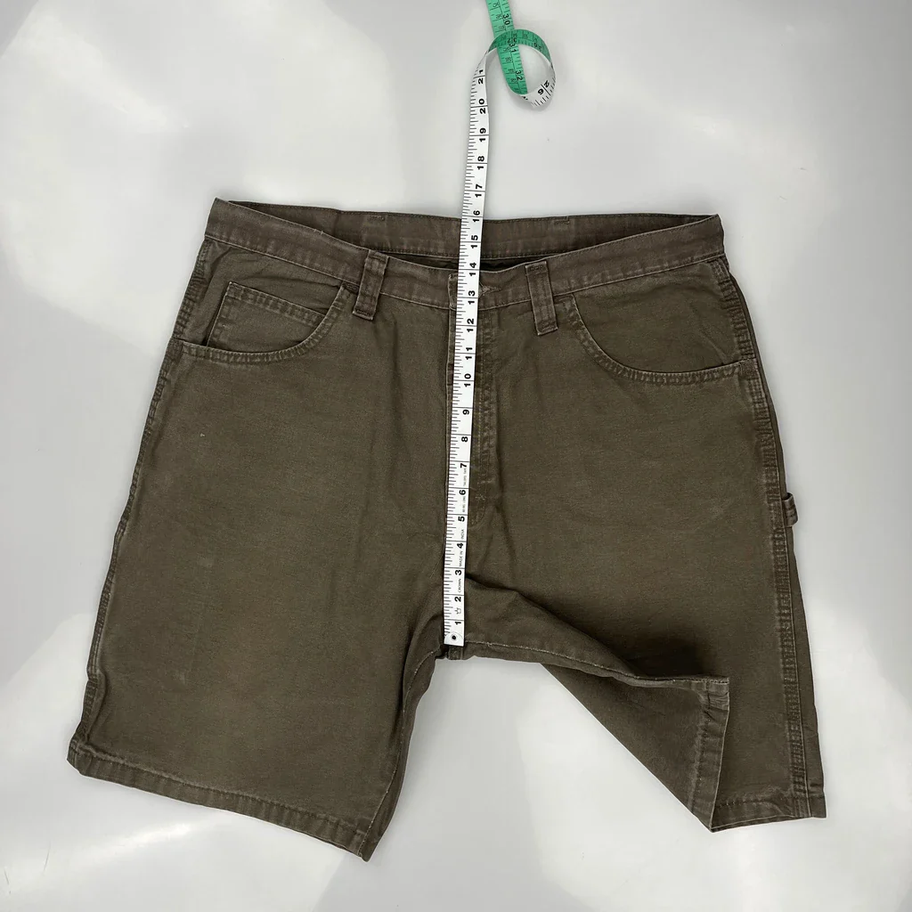 Wrangler Carpenter Shorts - 38W 10L Brown Cotton - Image 4
