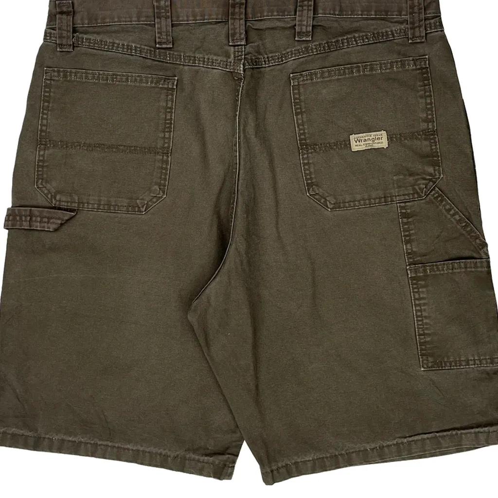 Wrangler Carpenter Shorts - 38W 10L Brown Cotton - Image 8
