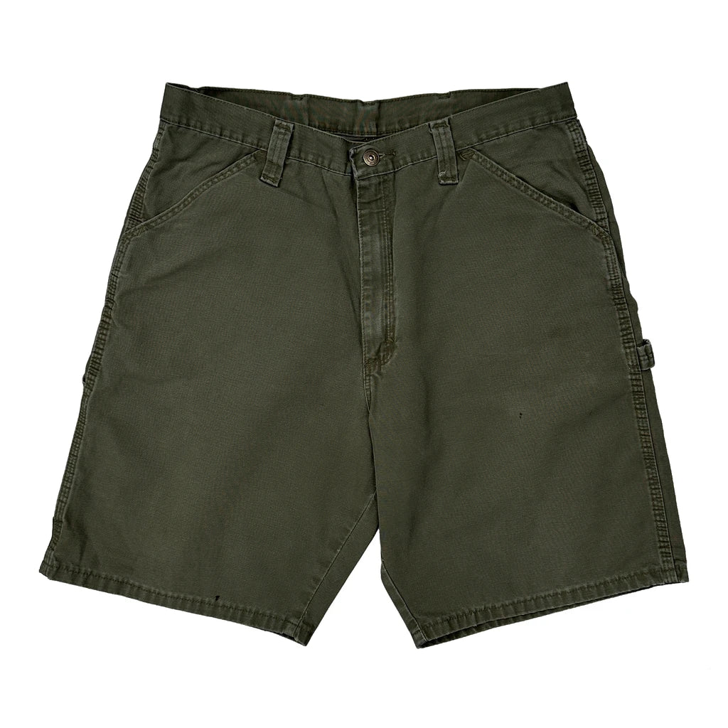 Wrangler Carpenter Shorts - 32W 10L Green Cotton - Image 2