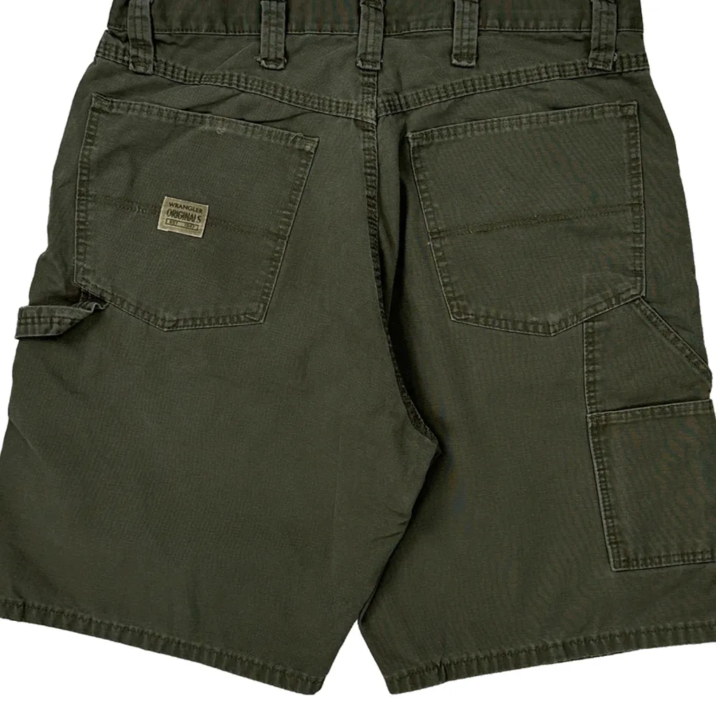 Wrangler Carpenter Shorts - 32W 10L Green Cotton - Image 7