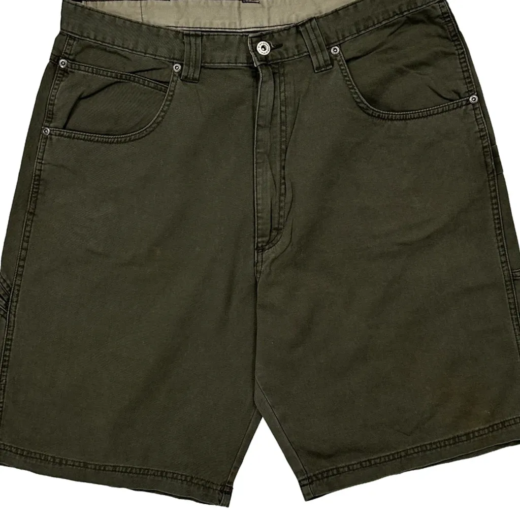 Wrangler Carpenter Shorts - 34W 10L Green Cotton - Image 10