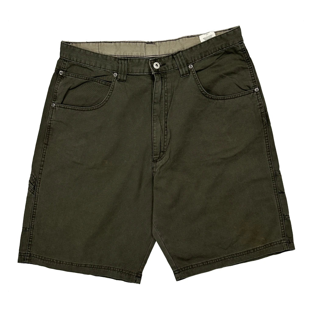 Wrangler Carpenter Shorts - 34W 10L Green Cotton - Image 2