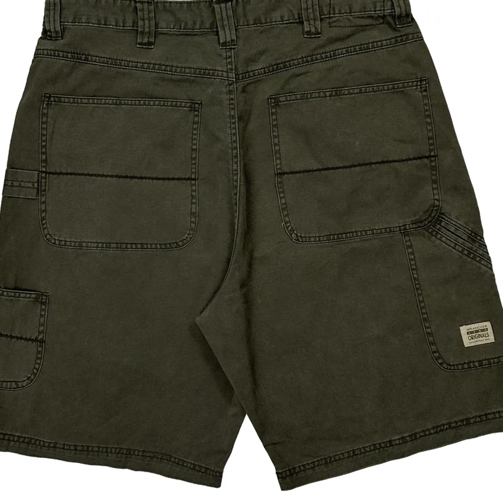 Wrangler Carpenter Shorts - 34W 10L Green Cotton - Image 7