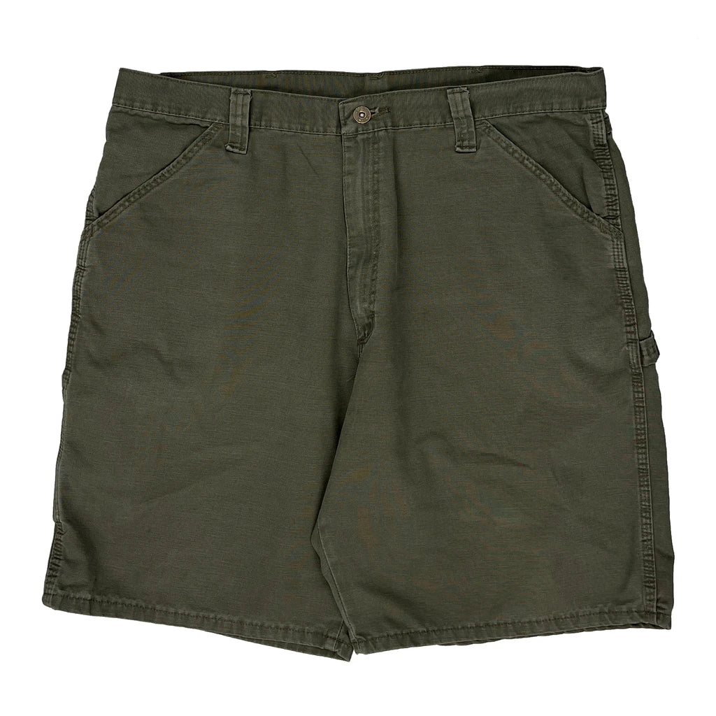 Wrangler Carpenter Shorts - 36W 9L Green Cotton - Image 2