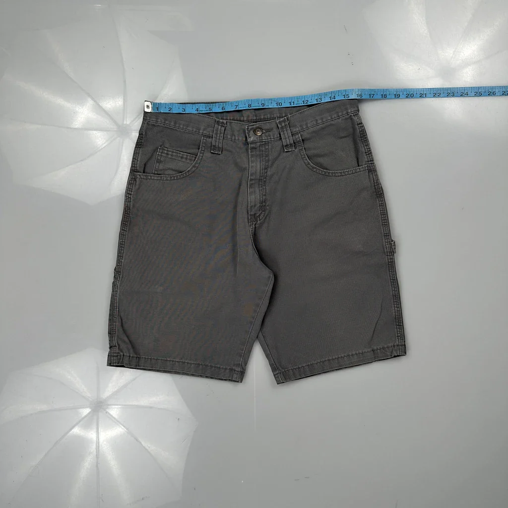 Wrangler Carpenter Shorts - 31W 10L Grey Cotton - Image 3