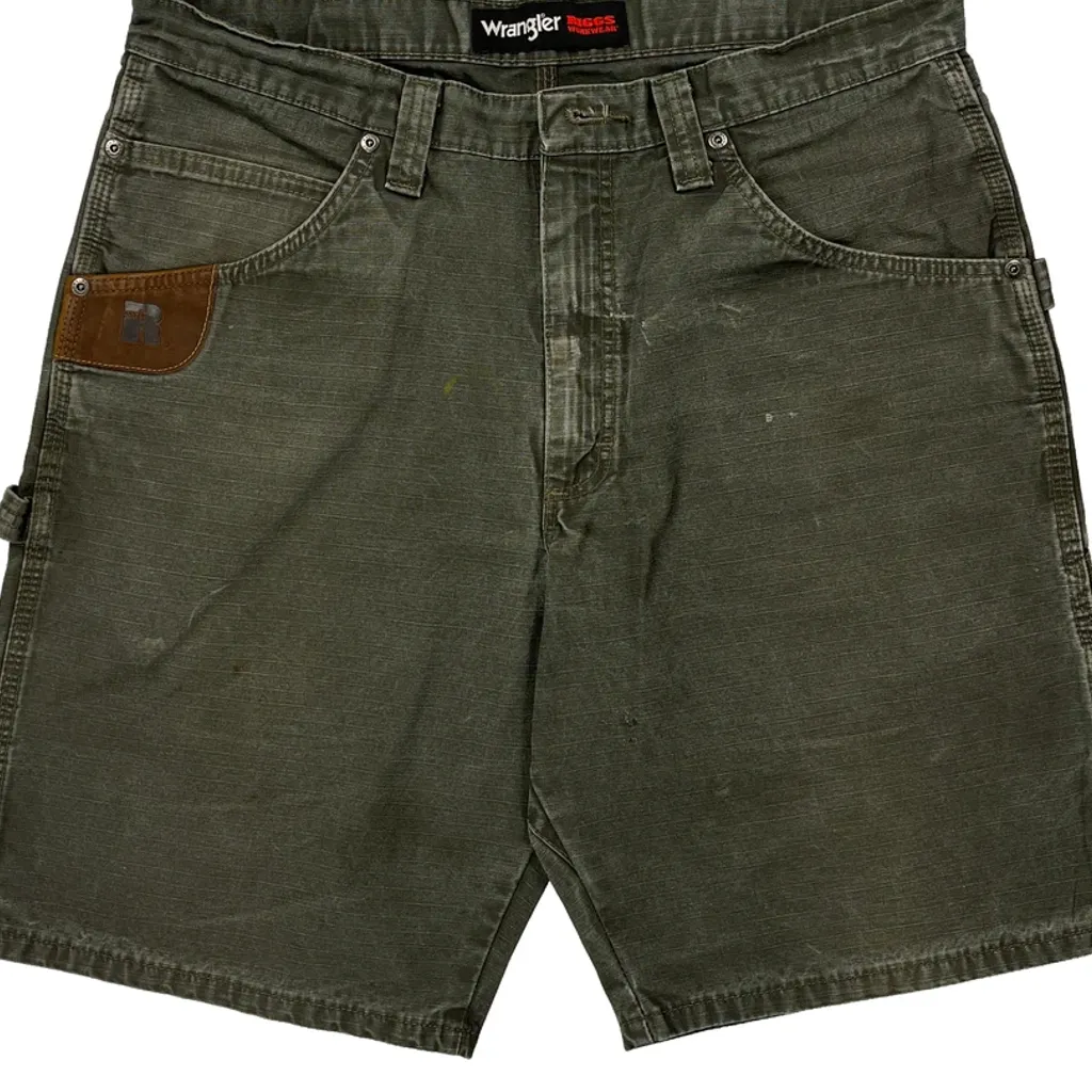 Wrangler Carpenter Shorts - 34W 10L Grey Cotton - Image 10
