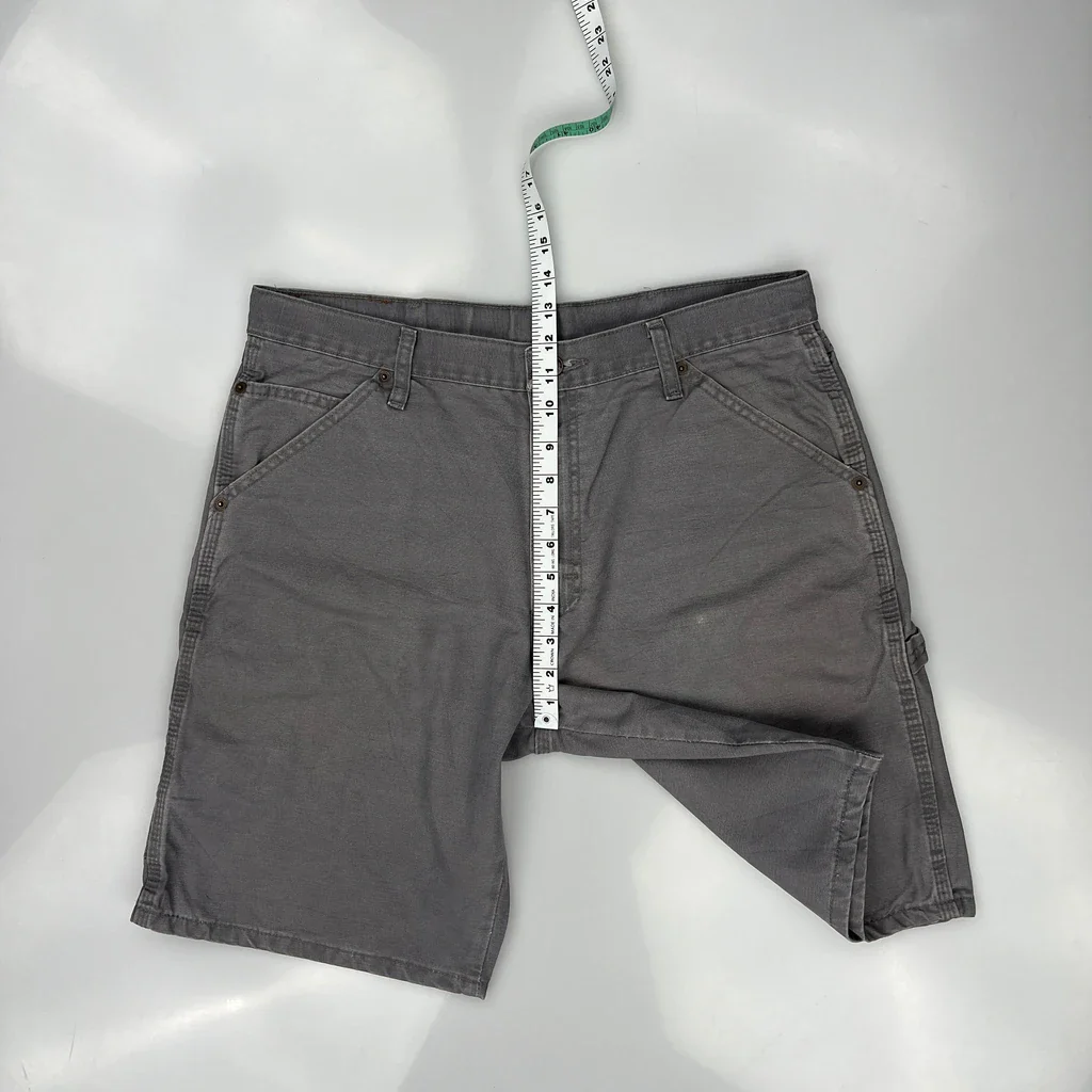 Wrangler Carpenter Shorts - 35W 10L Grey Cotton - Image 4