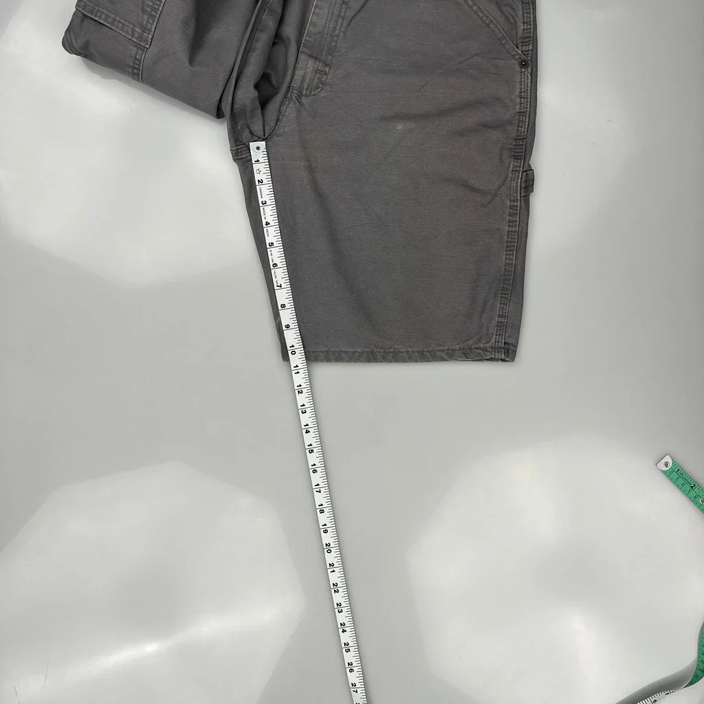 Wrangler Carpenter Shorts - 35W 10L Grey Cotton - Image 5