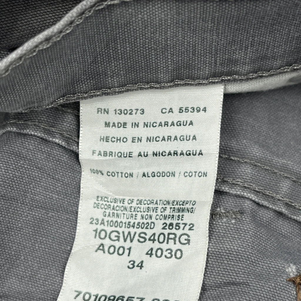 Wrangler Carpenter Shorts - 35W 10L Grey Cotton - Image 6