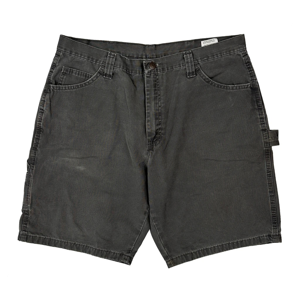 Wrangler Carpenter Shorts - 36W 10L Grey Cotton - Image 2