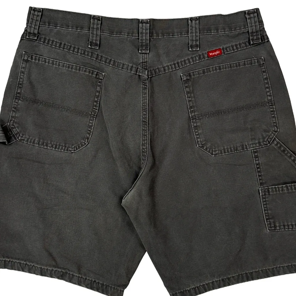 Wrangler Carpenter Shorts - 36W 10L Grey Cotton - Image 7