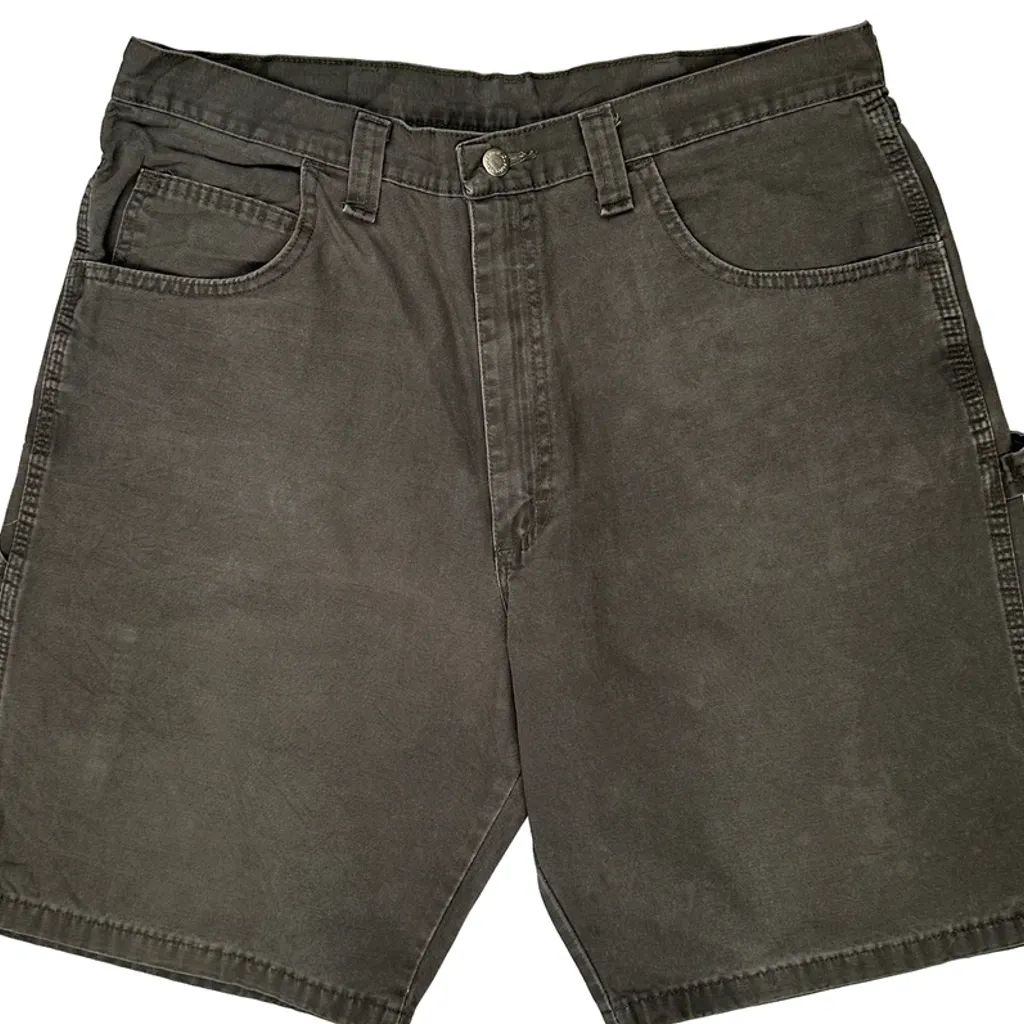 Wrangler Carpenter Shorts - 36W 10L Grey Cotton - Image 12