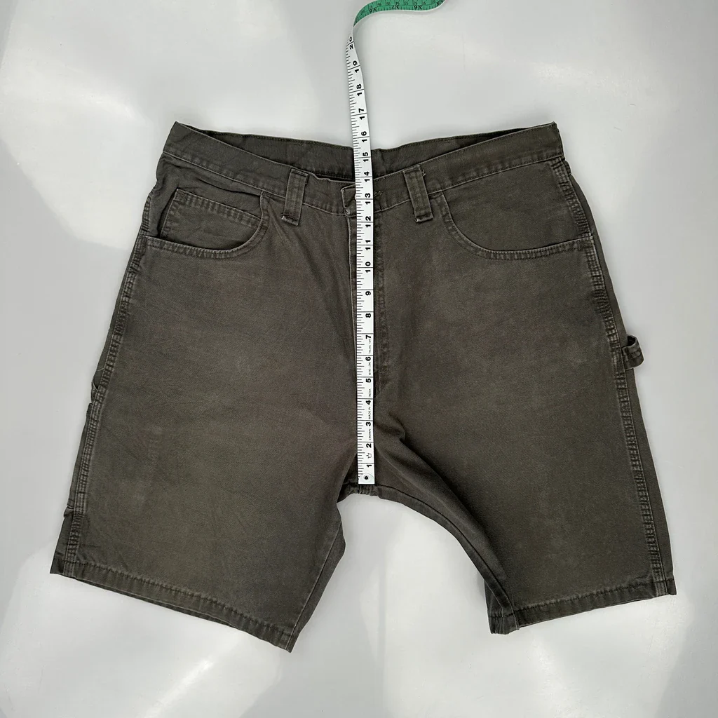 Wrangler Carpenter Shorts - 36W 10L Grey Cotton - Image 5