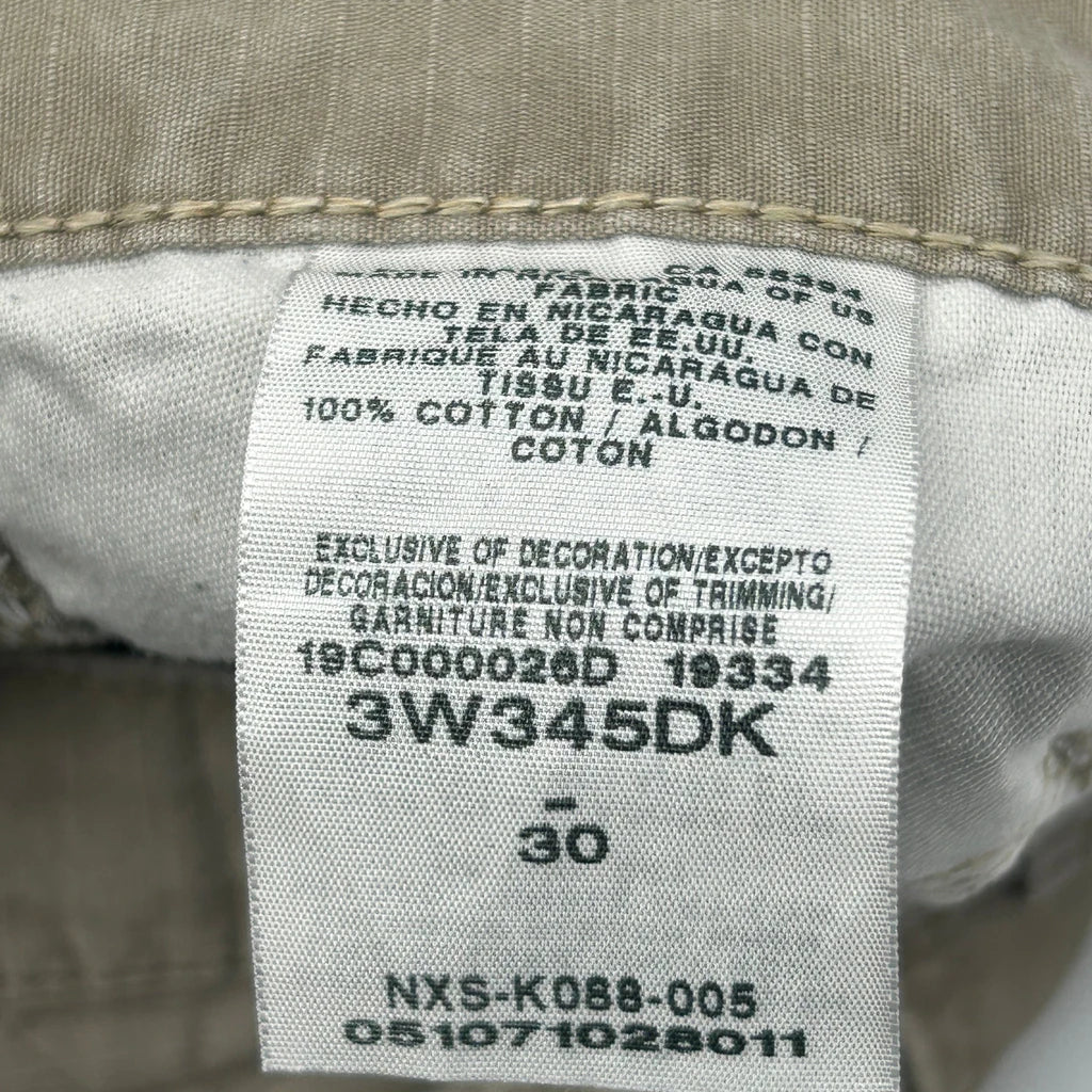 Wrangler Carpenter Shorts - 30W 11L Khaki Cotton - Image 7