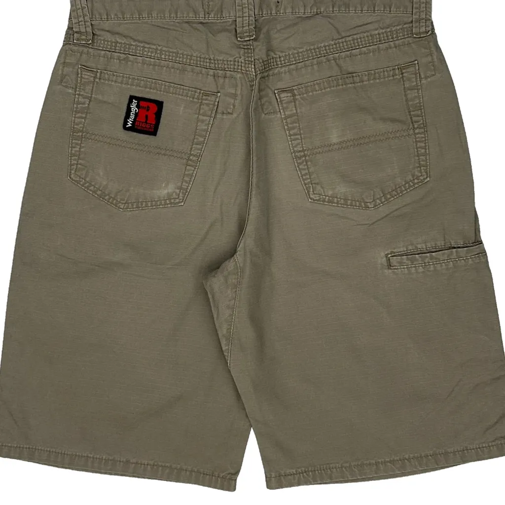Wrangler Carpenter Shorts - 30W 11L Khaki Cotton - Image 8