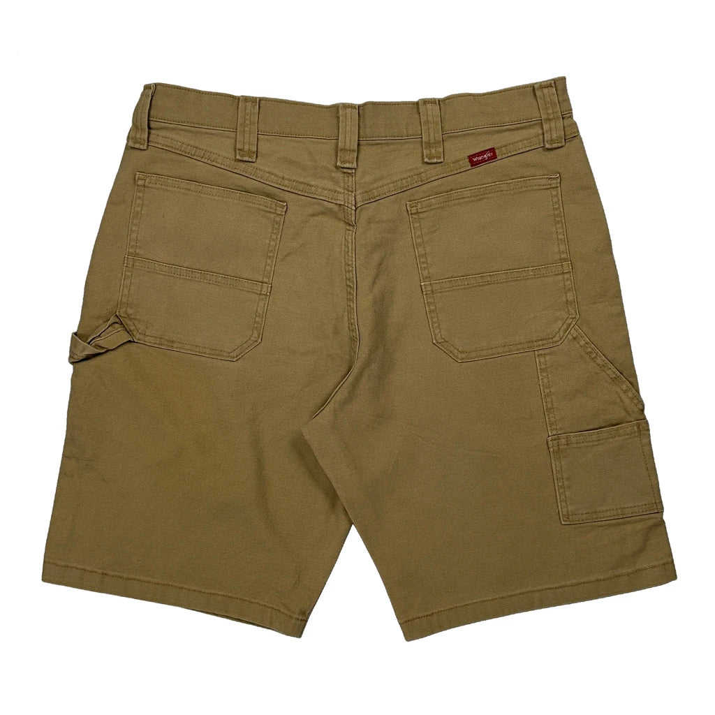 Wrangler Carpenter Shorts - 33W 9L Khaki Cotton