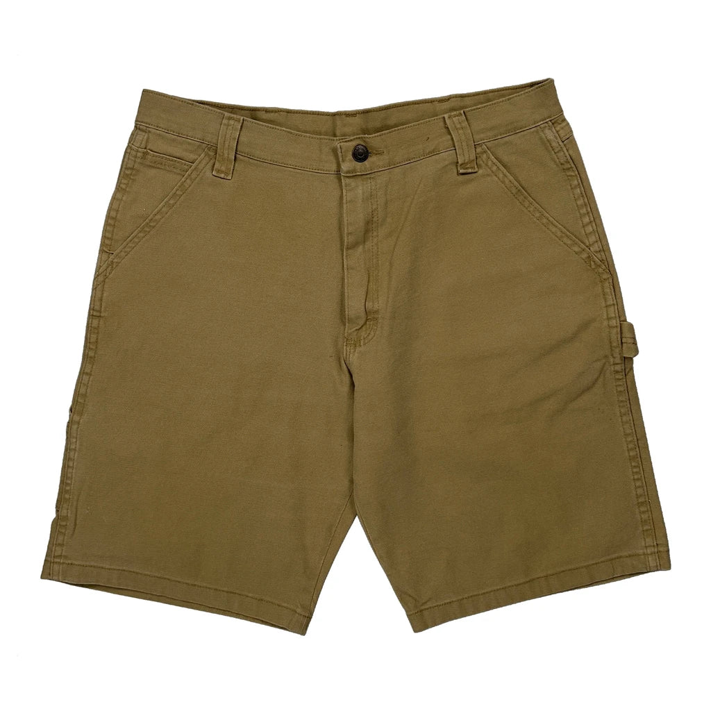 Wrangler Carpenter Shorts - 33W 9L Khaki Cotton - Image 2