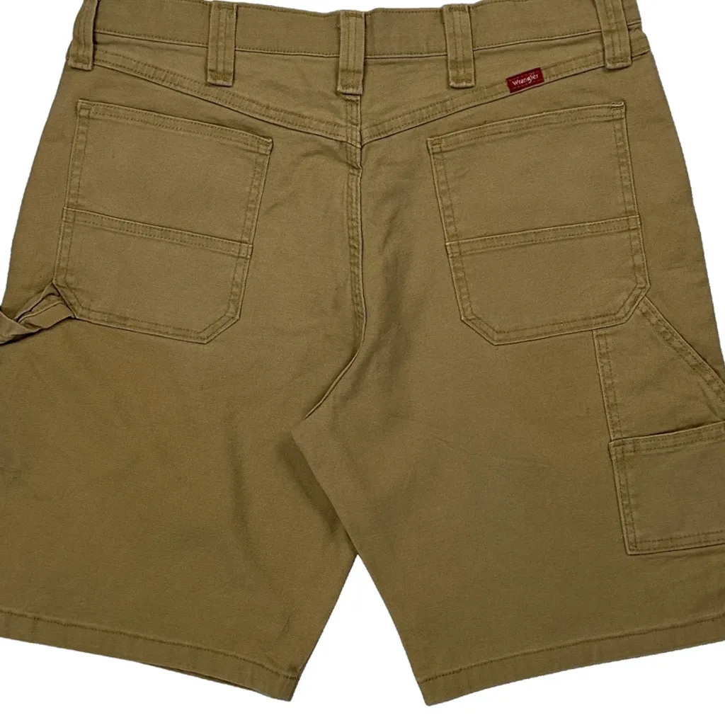 Wrangler Carpenter Shorts - 33W 9L Khaki Cotton - Image 8