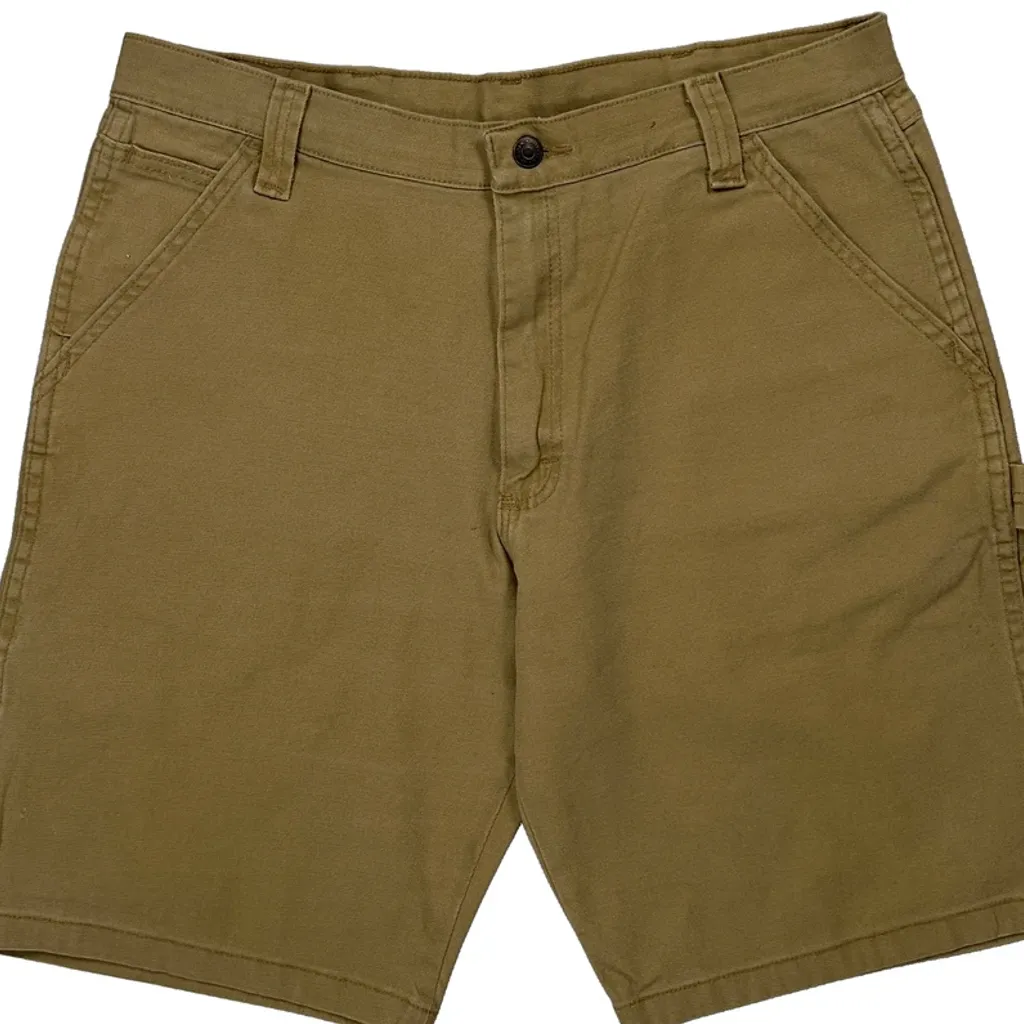 Wrangler Carpenter Shorts - 33W 9L Khaki Cotton - Image 9