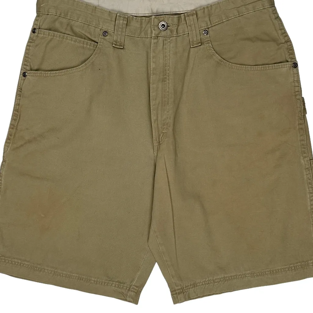 Wrangler Carpenter Shorts - 34W 10L Khaki Cotton - Image 10