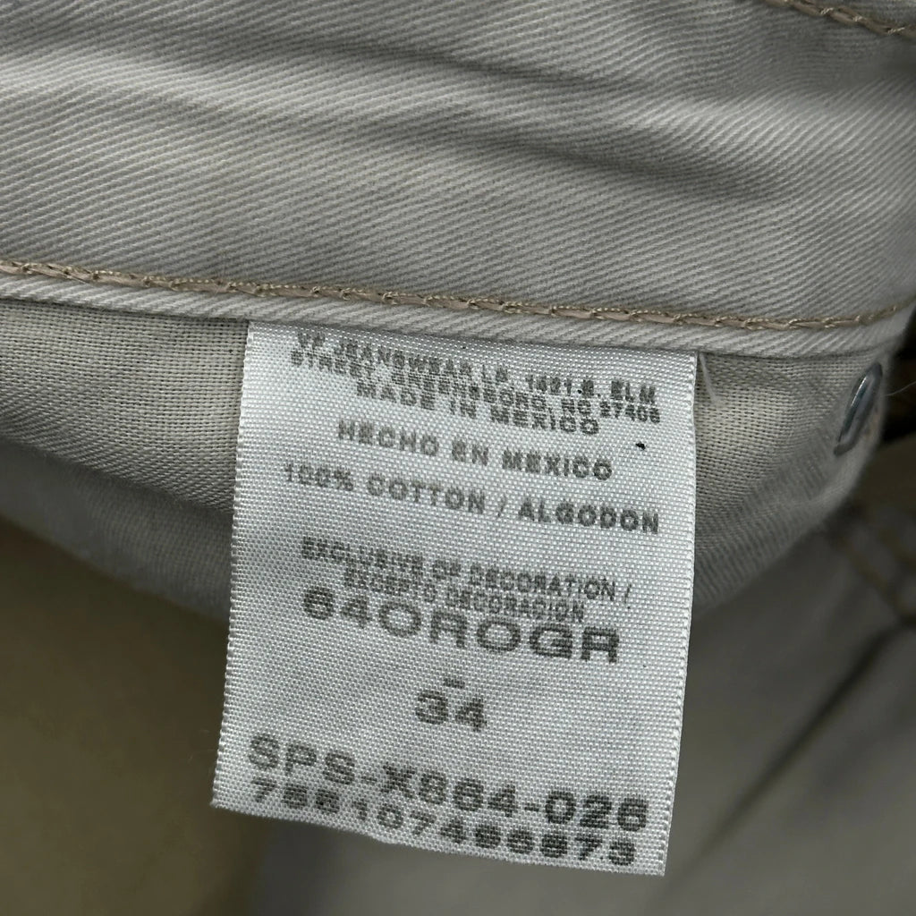Wrangler Carpenter Shorts - 34W 10L Khaki Cotton - Image 6