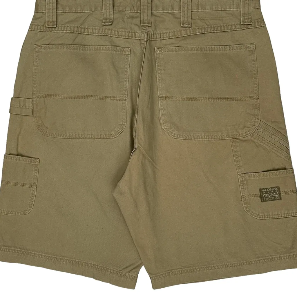 Wrangler Carpenter Shorts - 34W 10L Khaki Cotton - Image 7