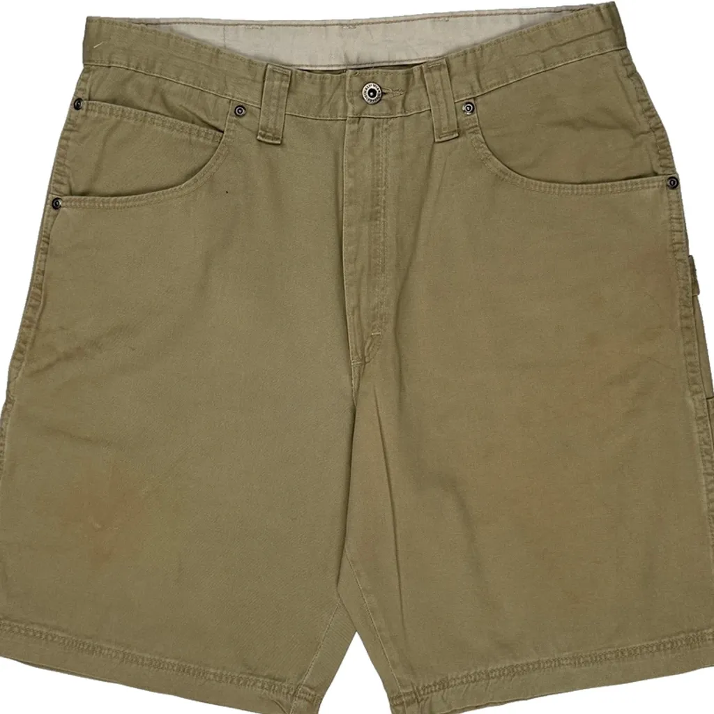 Wrangler Carpenter Shorts - 34W 10L Khaki Cotton - Image 9