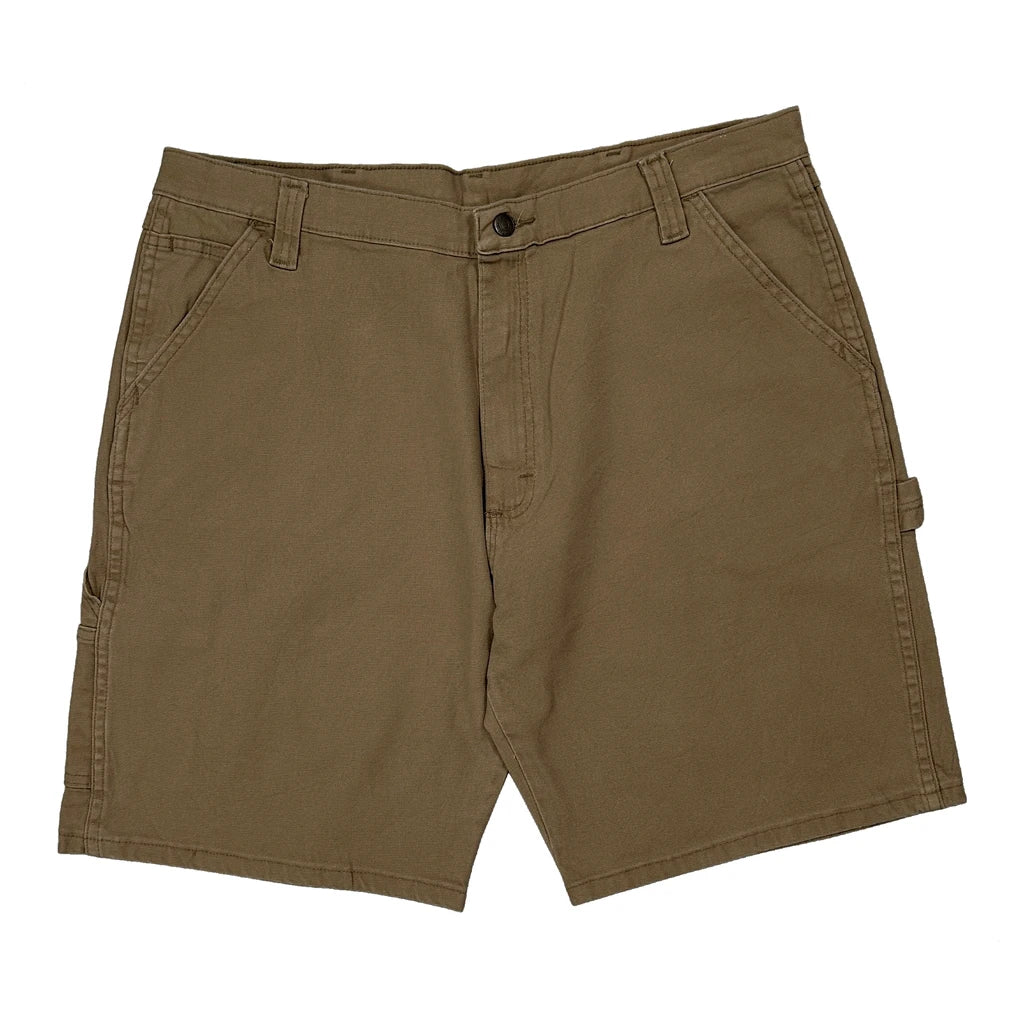 Wrangler Carpenter Shorts - 36W 10L Khaki Cotton - Image 2