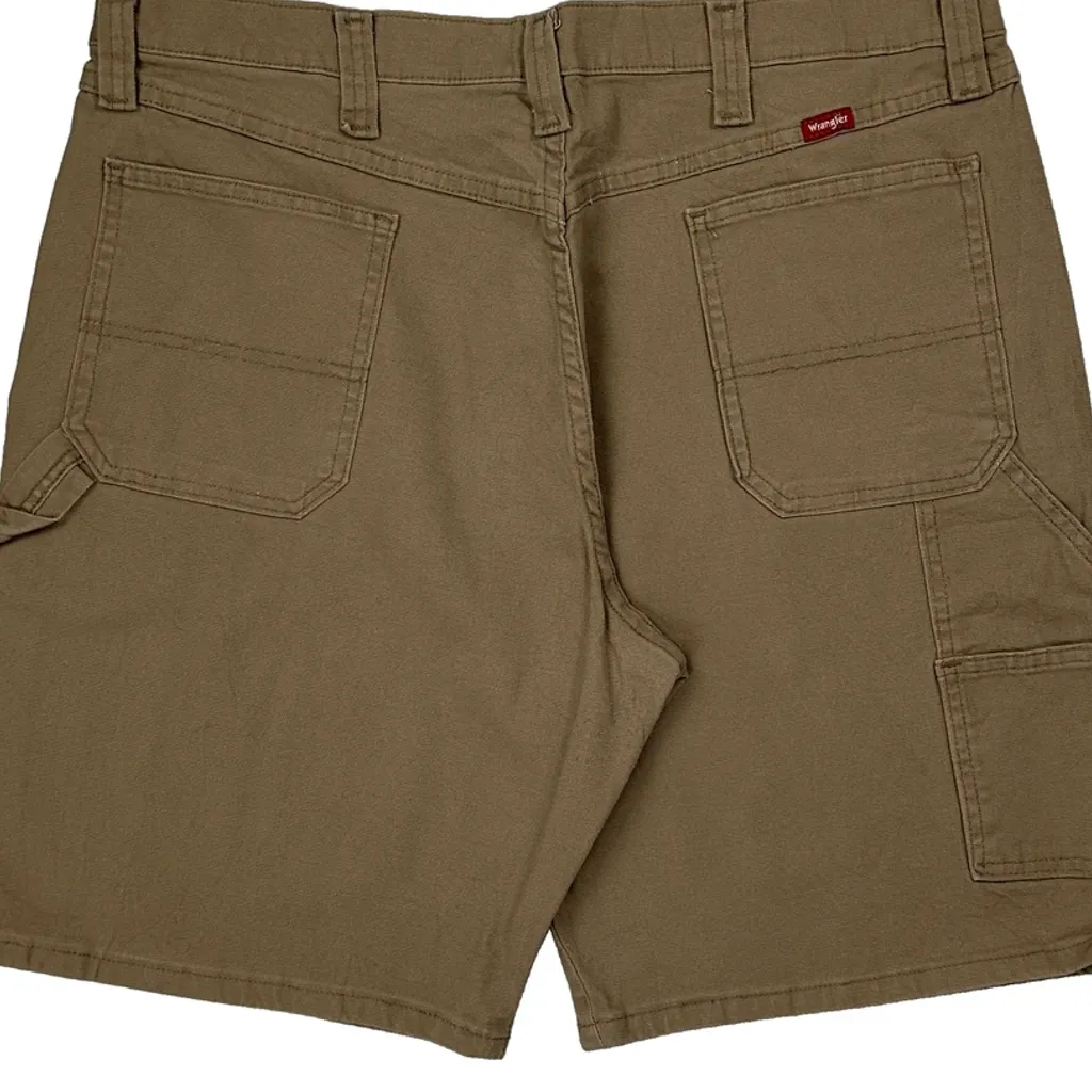 Wrangler Carpenter Shorts - 36W 10L Khaki Cotton - Image 8