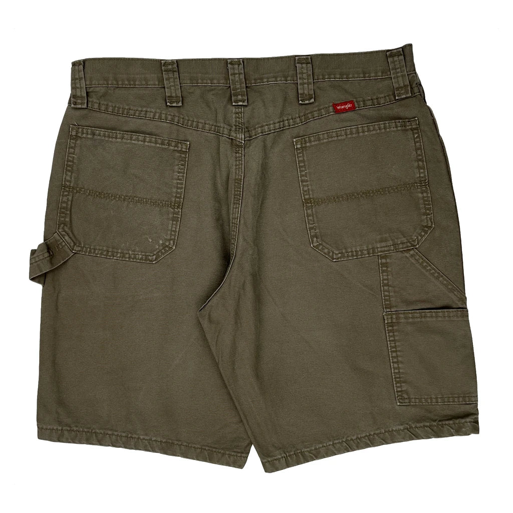 Wrangler Carpenter Shorts - 36W 10L Khaki Cotton