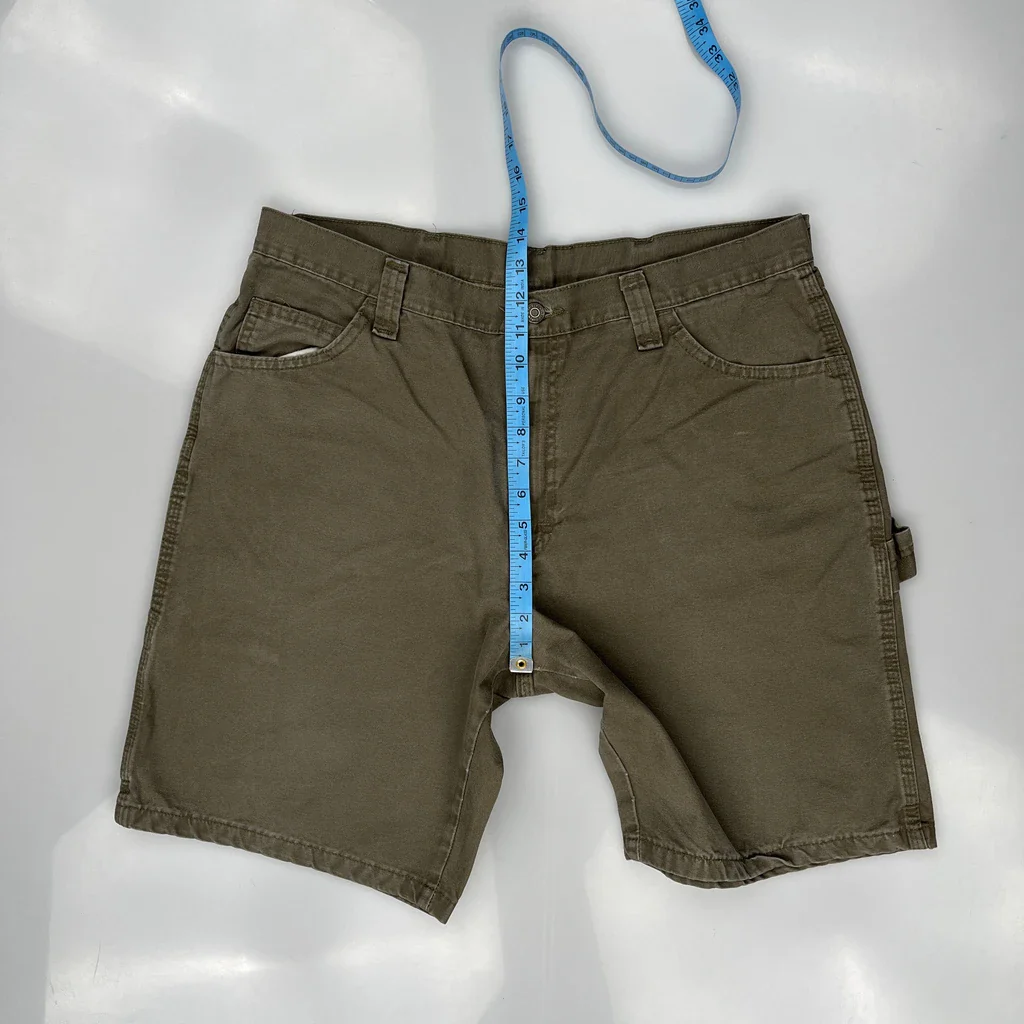 Wrangler Carpenter Shorts - 36W 10L Khaki Cotton - Image 4