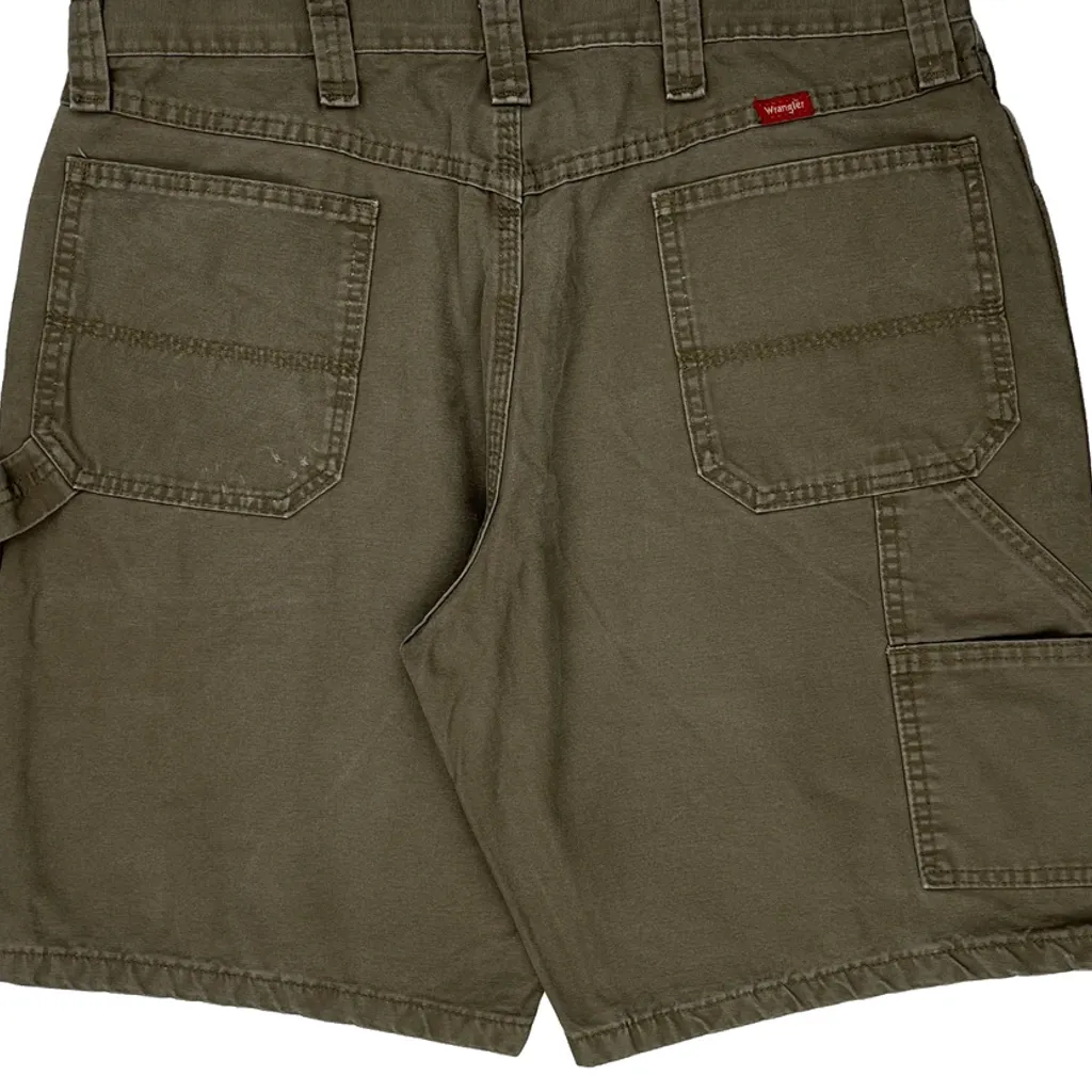 Wrangler Carpenter Shorts - 36W 10L Khaki Cotton - Image 9