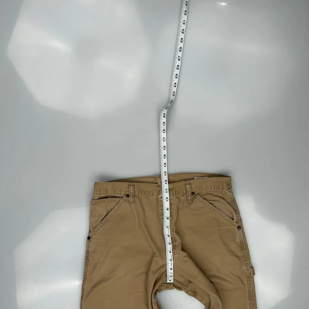 Wrangler Carpenter Trousers - 32W 31L Beige Cotton - Image 4