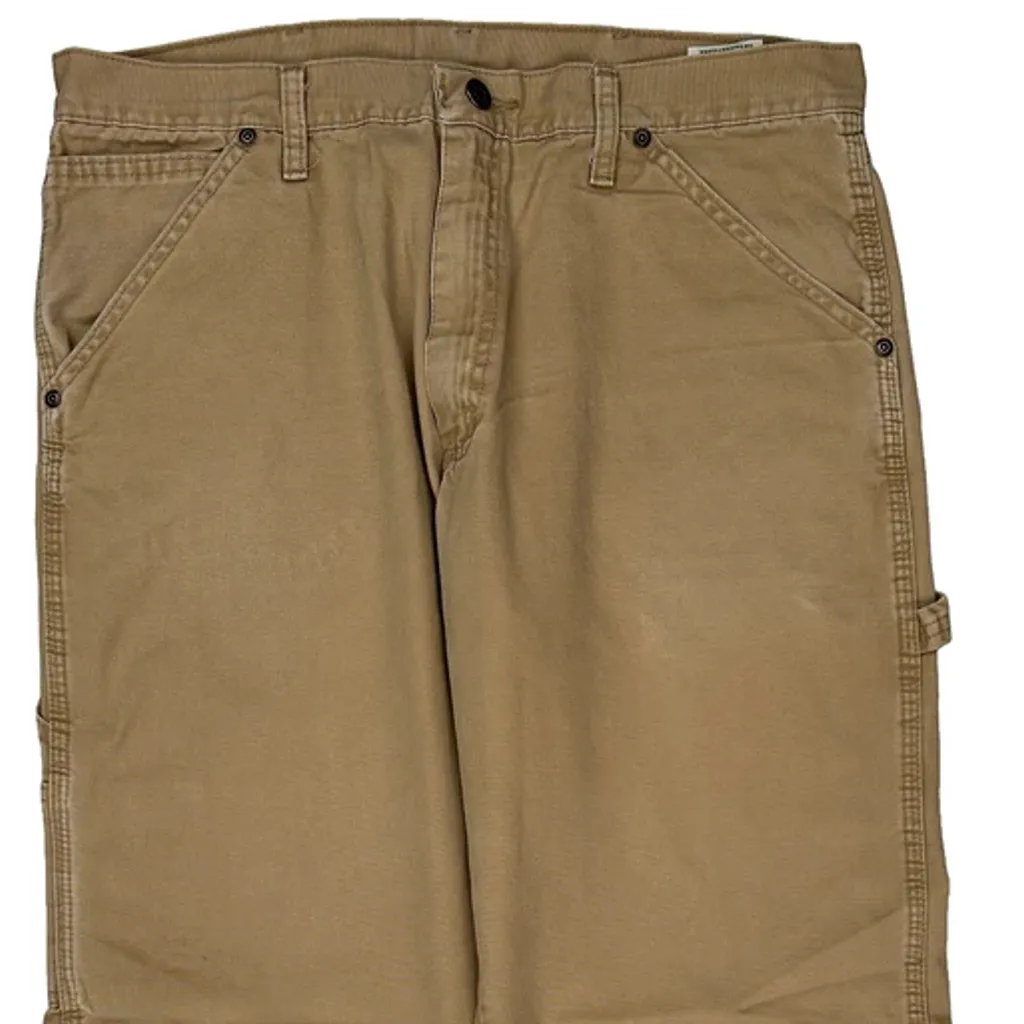 Wrangler Carpenter Trousers - 34W 30L Beige Cotton - Image 10