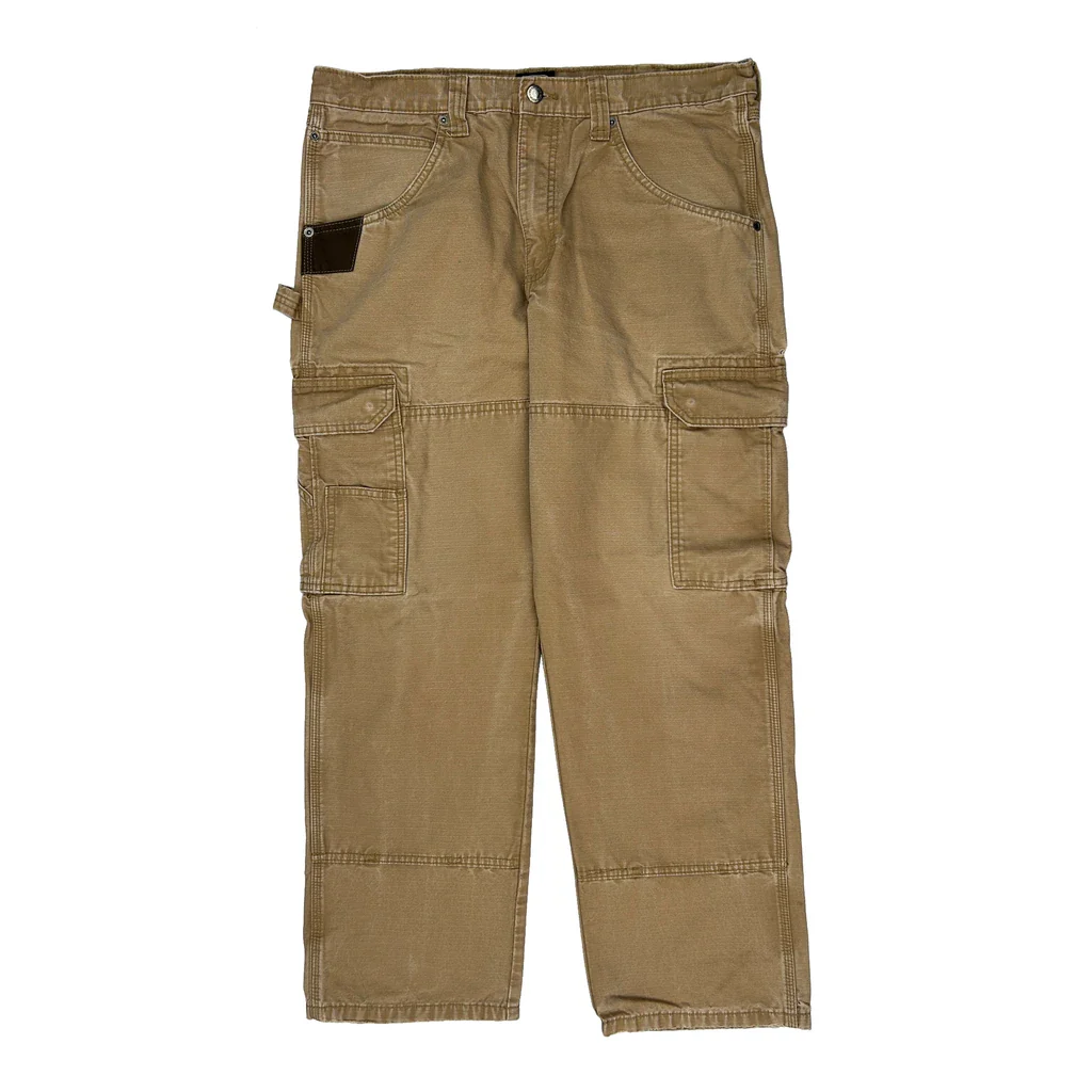 Wrangler Carpenter Trousers - 36W 29L Beige Cotton - Image 2