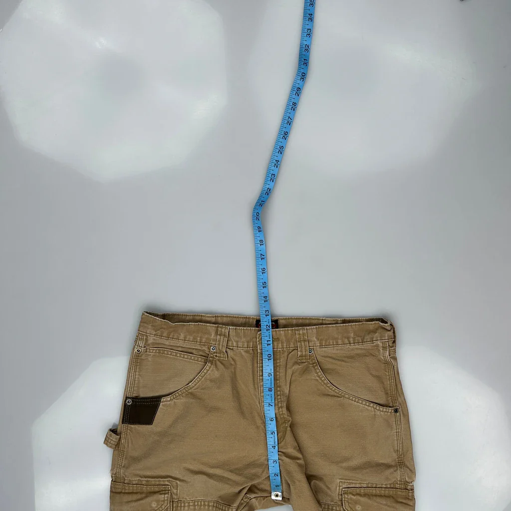 Wrangler Carpenter Trousers - 36W 29L Beige Cotton - Image 5