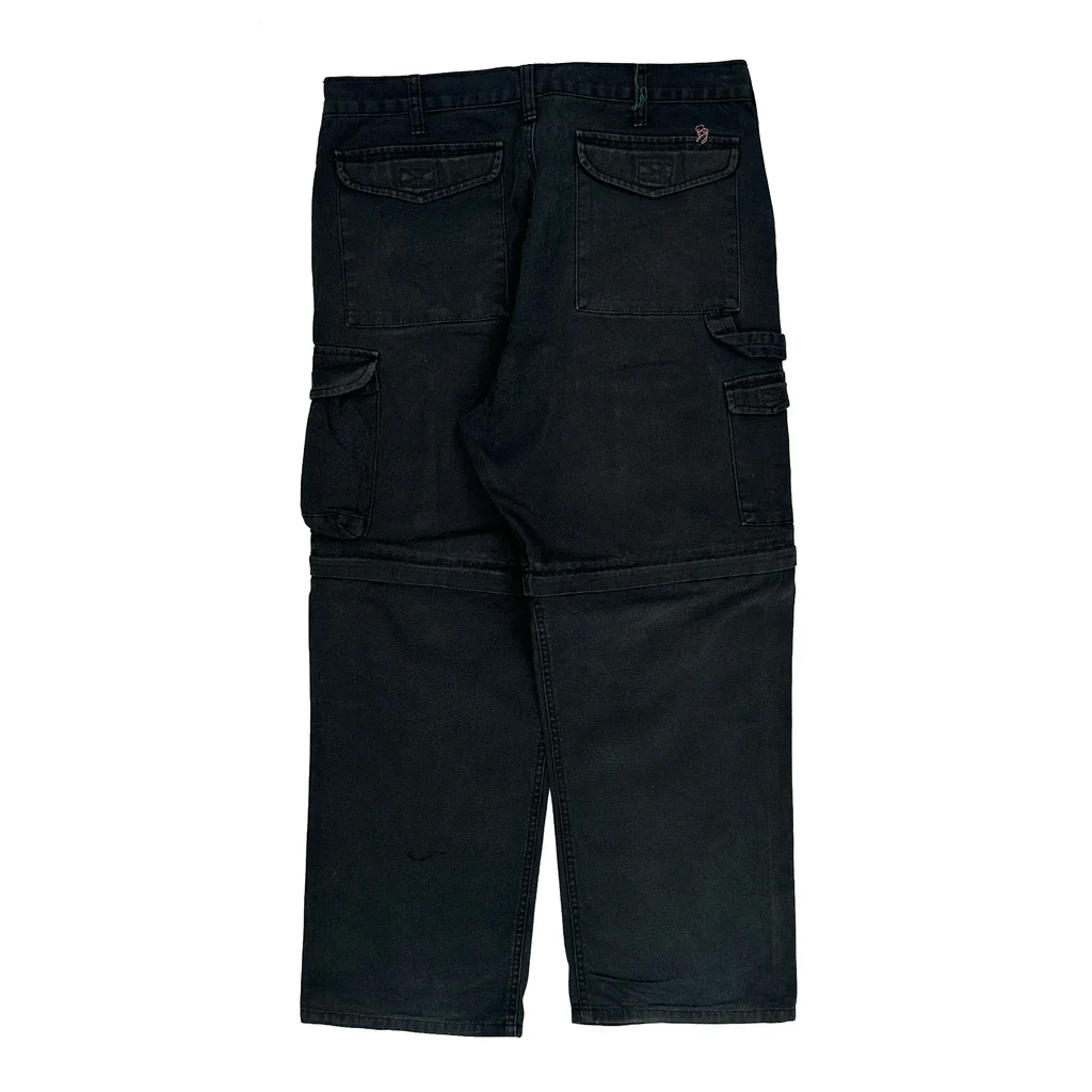 Wrangler Carpenter Trousers - 34W 28L Black Cotton