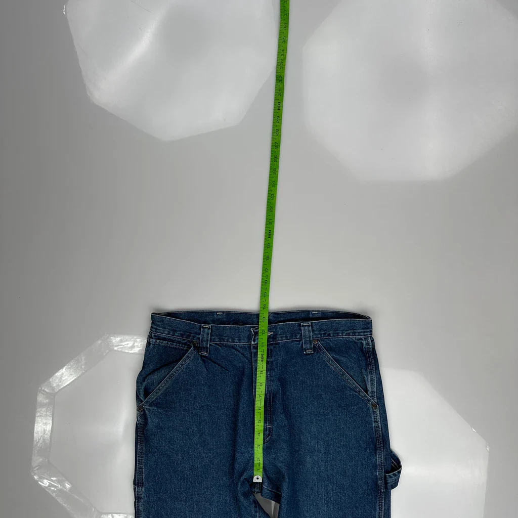 Wrangler Carpenter Trousers - 35W 32L Blue Cotton Blend - Image 4